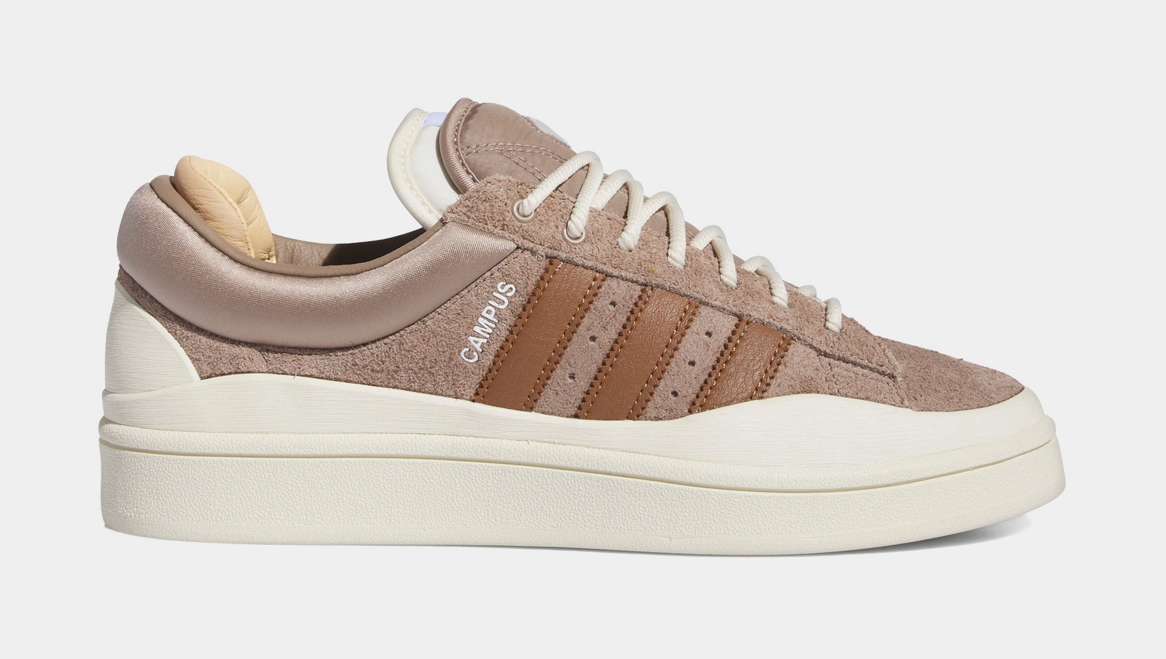 Bad Bunny Campus Brown Mens Lifestyle Shoes (Brown/White) Adidas Campus sneakers with vintage street style