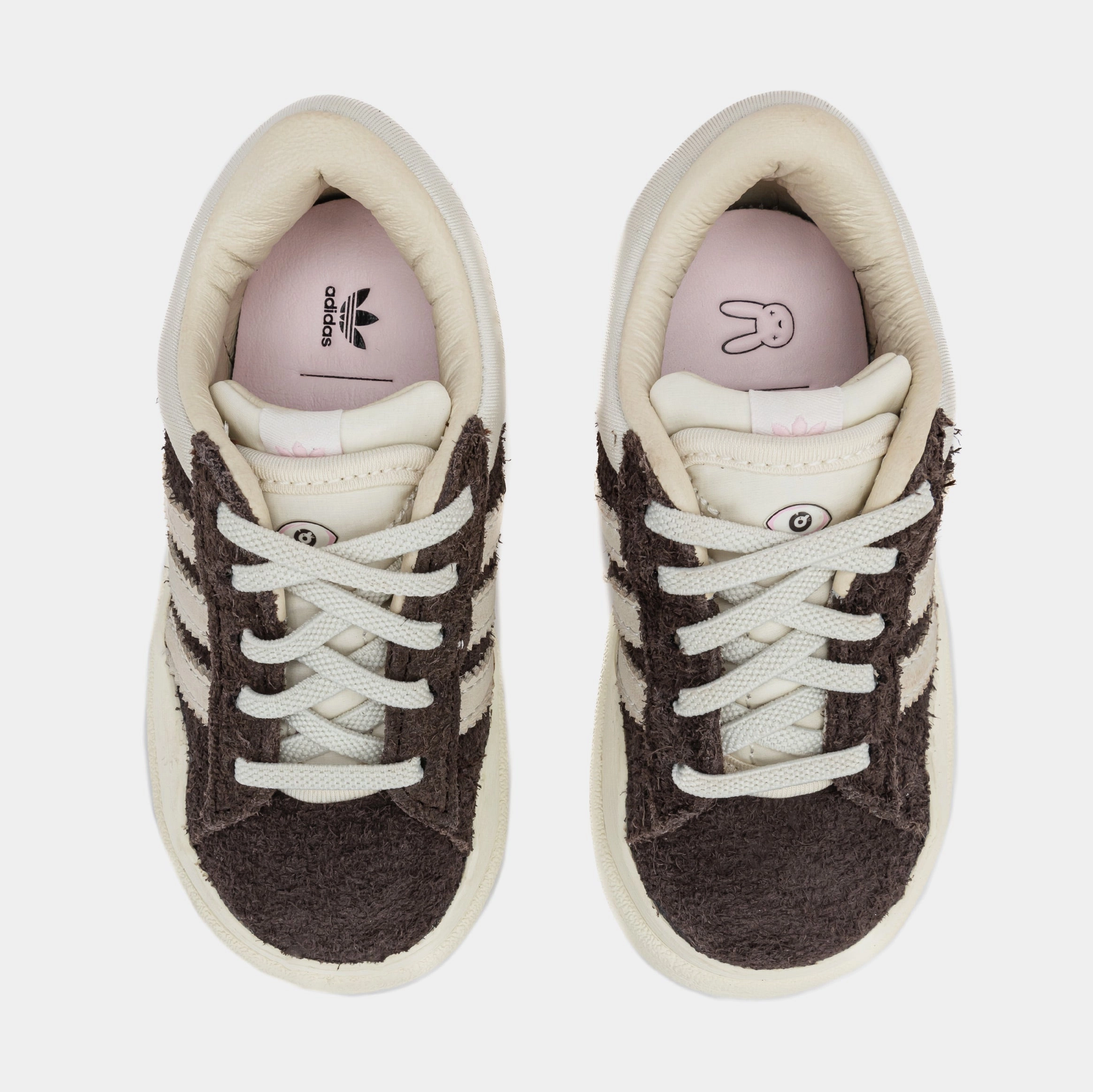Bad Bunny Last Campus Infant Toddler Lifestyle Shoes (Deep Brown/Chalk/Pink) Free Shipping Classic suede trainers