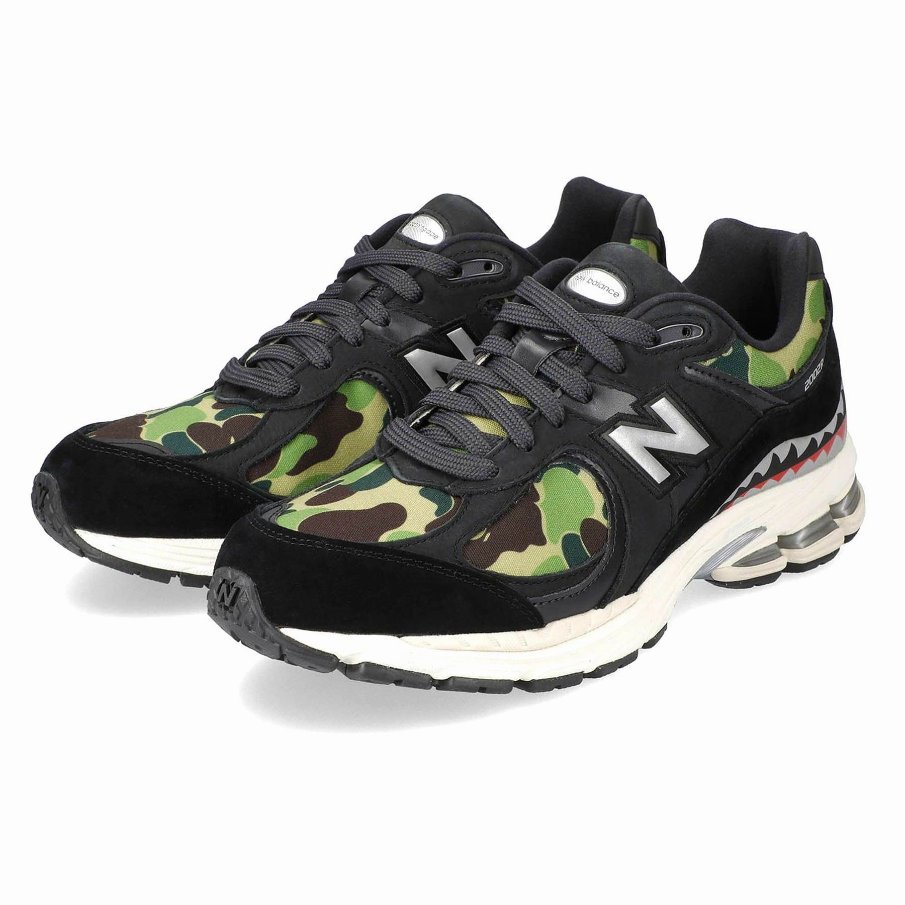 BAPE x 2002R 'Apes Together Strong - Black Camo' Cushioned running footwear
