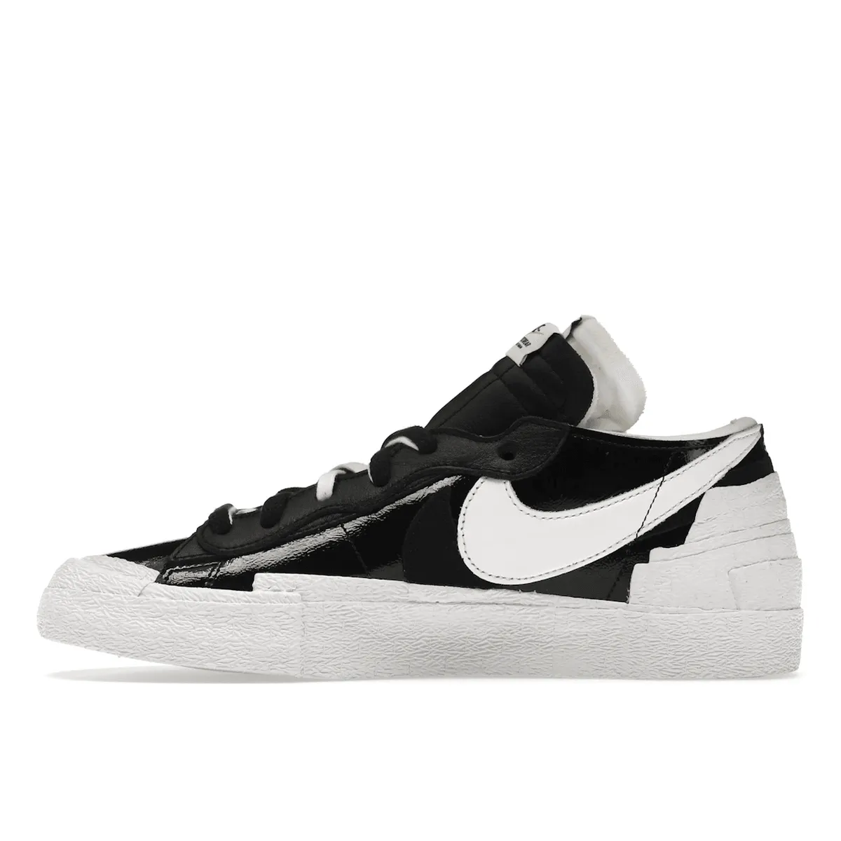 Blazer Low x Sacai Black Patent Leather Nike X Sacai Edition
