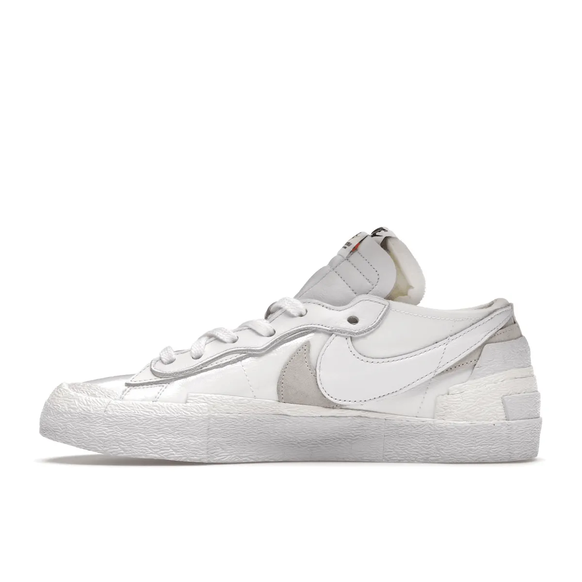 Blazer Low x Sacai White Patent Leather Nike X Sacai Edition