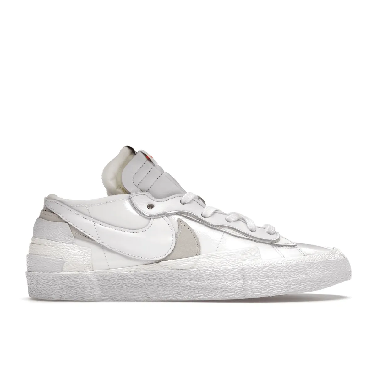 Blazer Low x Sacai White Patent Leather nike x sacai innovative hybrid design shoes