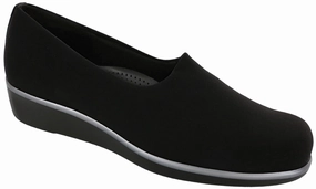 Bliss - Black SAS comfort walking shoes with supportive build
