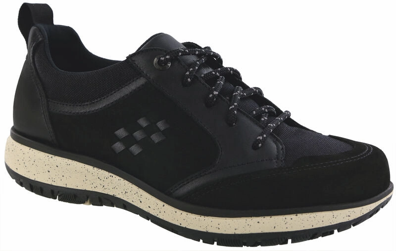Boulder - Black Ash SAS comfort walking shoes with supportive build