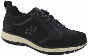 Boulder - Black Ash SAS comfort walking shoes with supportive build