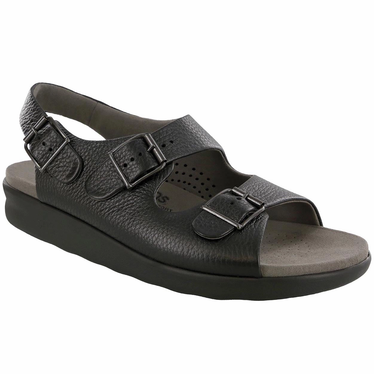Bravo - Black SAS comfort walking shoes with supportive build