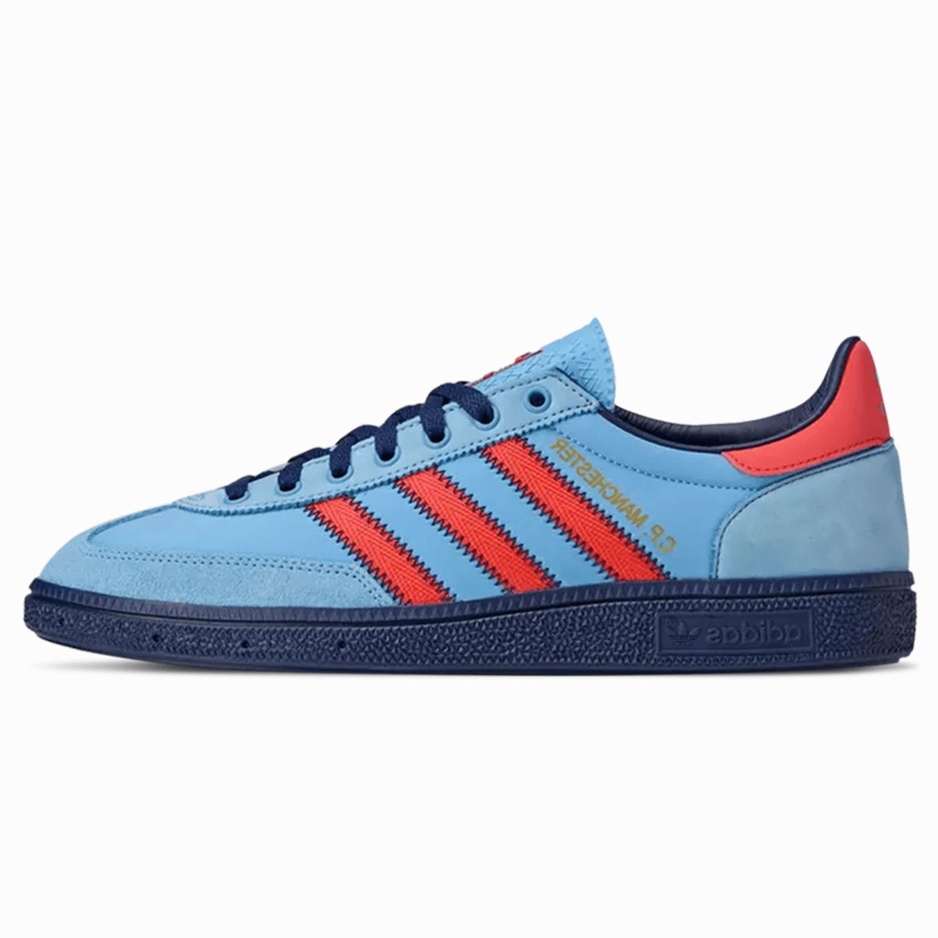 C.P. Company x adidas GT Manchester SPZL 'Light Blue Bright Red' Adidas Handball Spezial trainers with gum sole