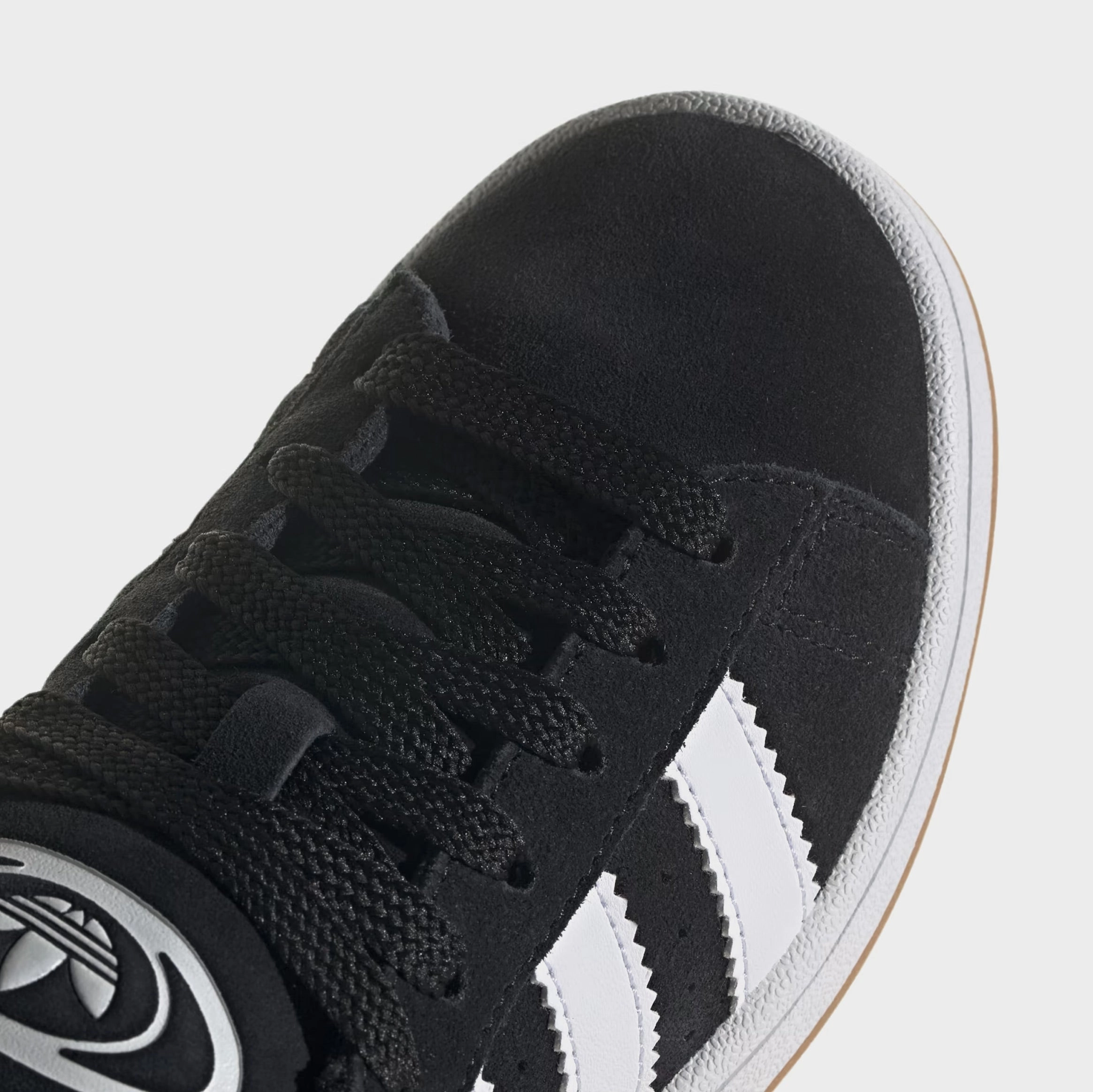 Campus 00s Grade School Lifestyle Shoes (Core Black/Cloud White) Classic suede trainers