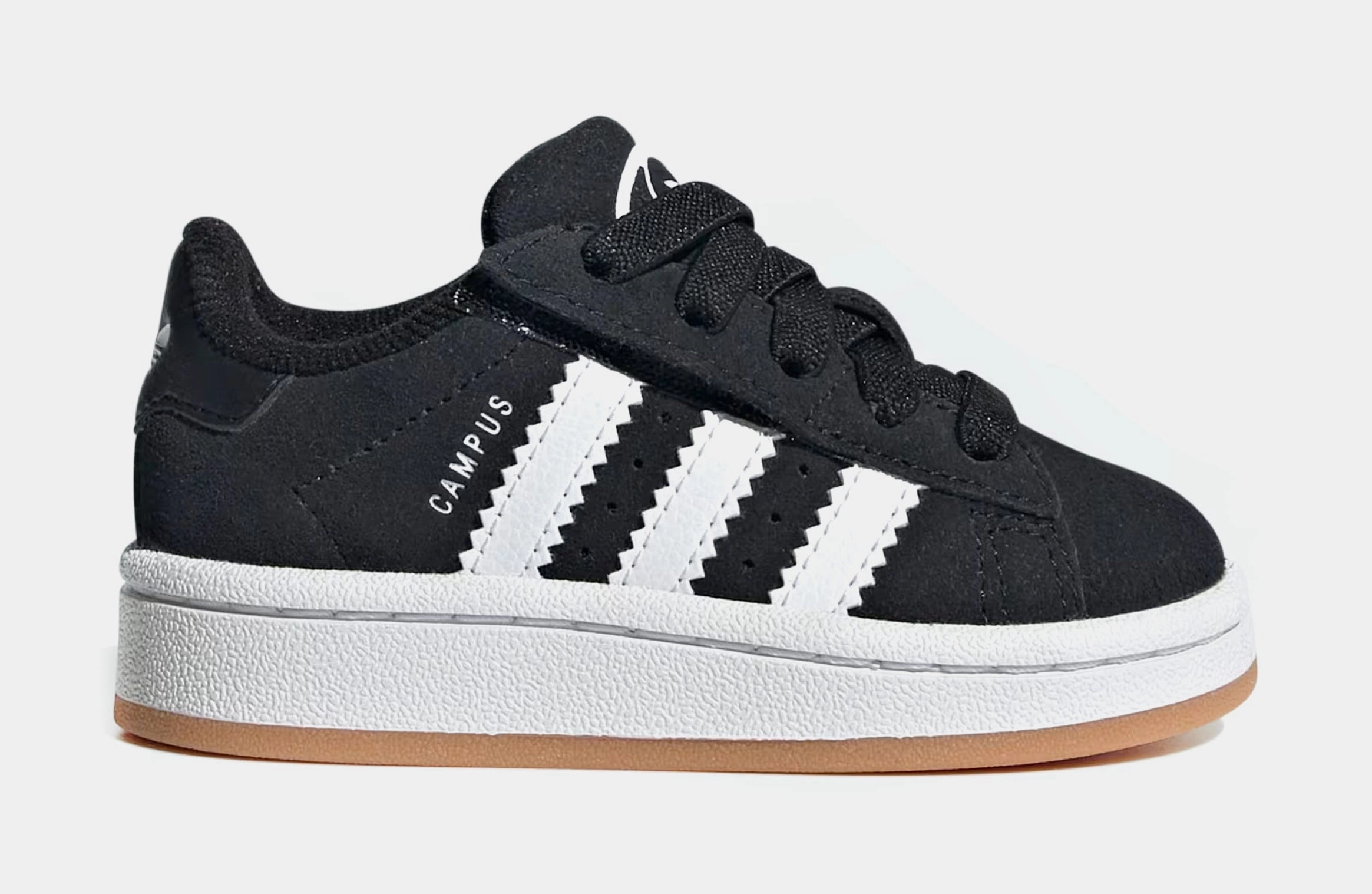 Campus 00s Infant Toddler Lifestyle Shoes (Core Black/Cloud White/Gum) Adidas Campus sneakers with vintage street style