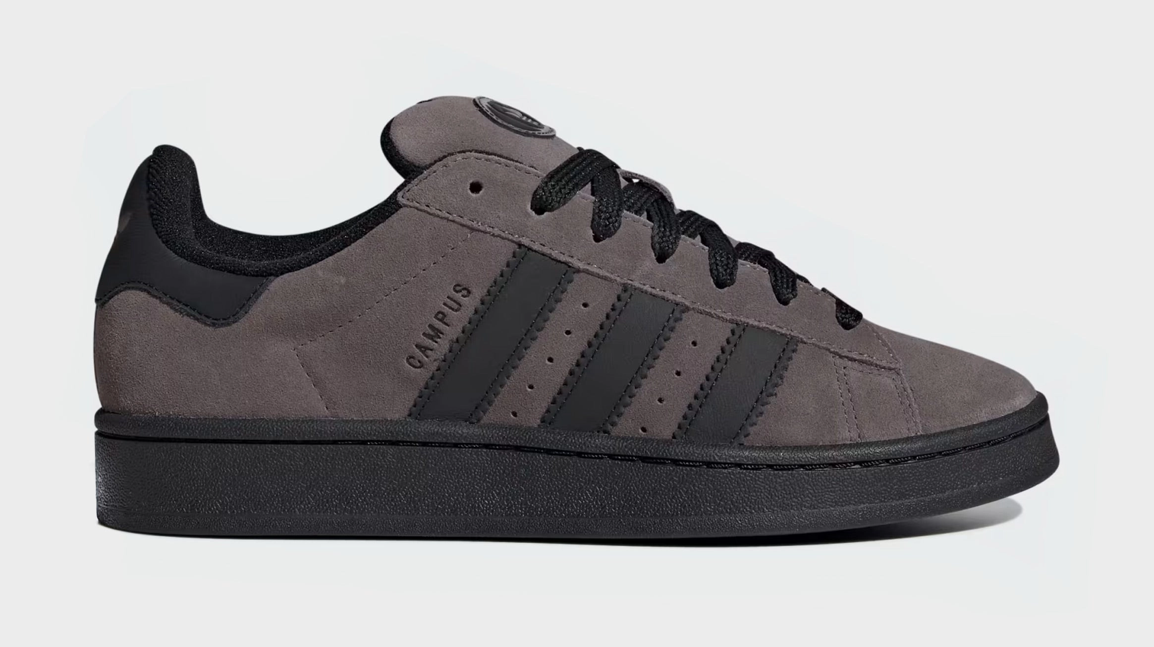 Campus 00s Mens Lifestyle Shoes (Charcoal/Black) Adidas Campus sneakers with vintage street style