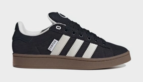 Campus 00s Mens Lifestyle Shoes (Core Black/White/Gum) Adidas Campus sneakers with vintage street style