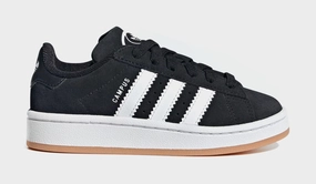 Campus 00s Preschool Lifestyle Shoes (Core Black/Cloud White/Gum) Adidas Campus sneakers with vintage street style