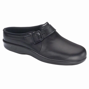 Clog - Black SAS comfort walking shoes with supportive build