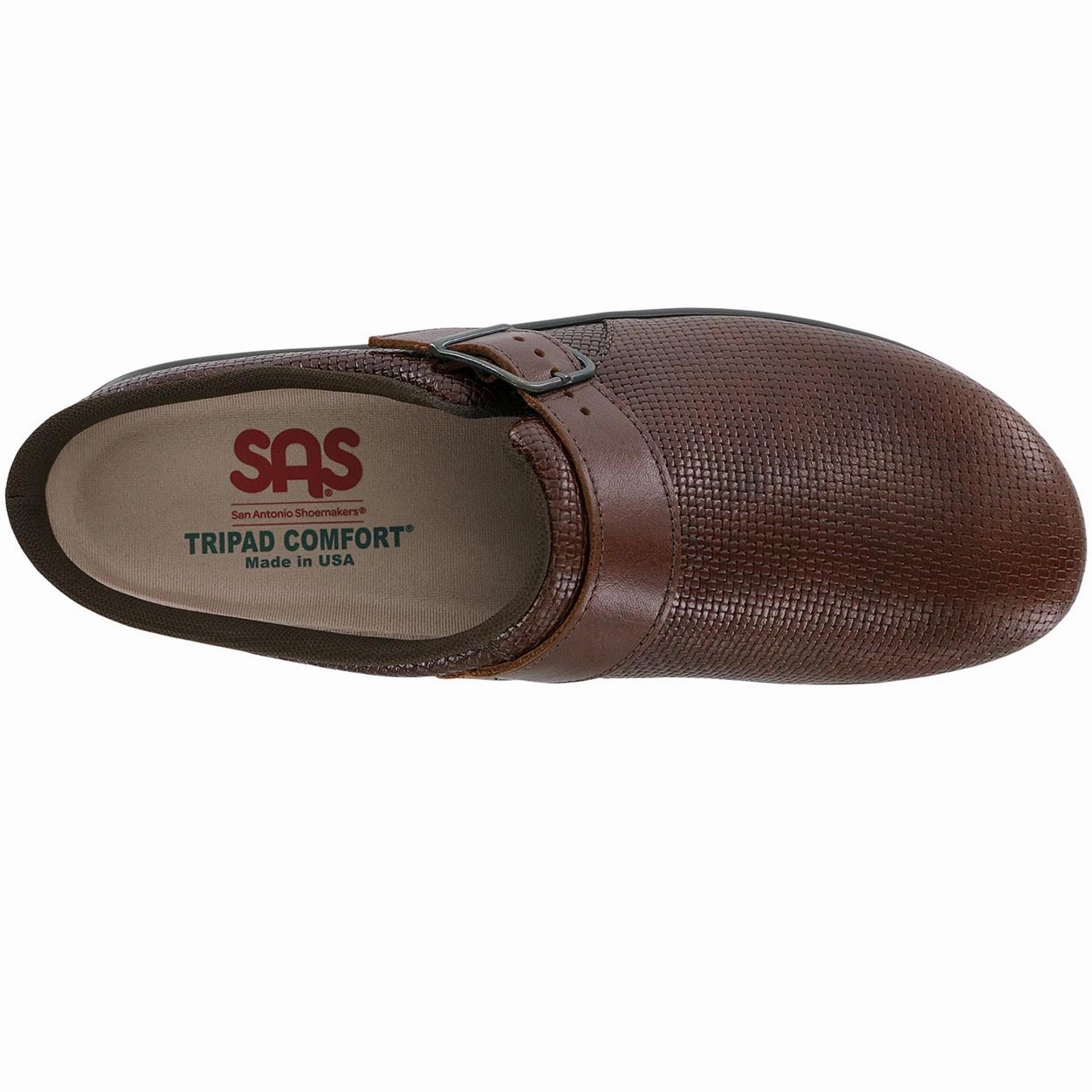 Clog - Woven Brown SAS orthopedic comfort shoes