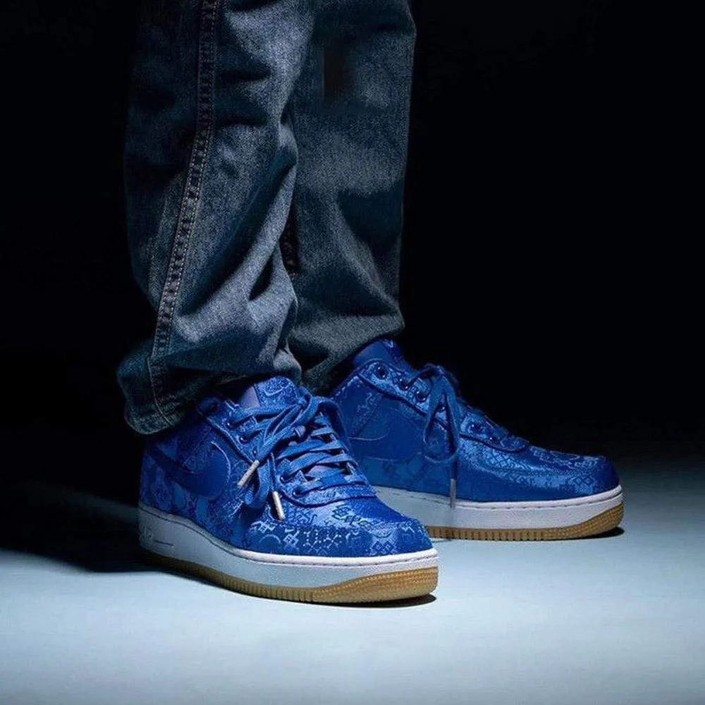 CLOT x Nike Air Force 1 PRM 'Royal Silk' Nike Air Force 1 low-top sneakers