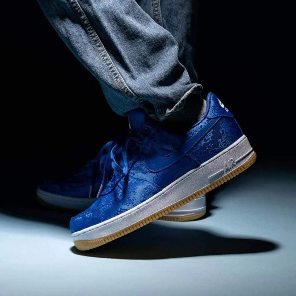 CLOT x Nike Air Force 1 PRM 'Royal Silk' Nike Air Force 1 low-top sneakers