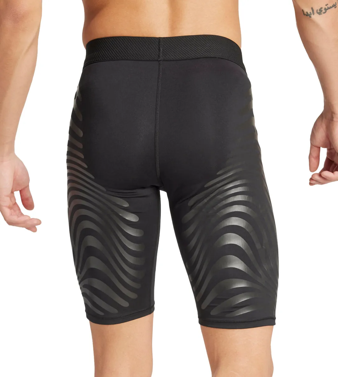 Clothing Adidas  Men adidas Adizero Control Mens Short Running Tights - Black
