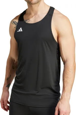 Clothing Adidas  Men adidas Adizero Essentials Mens Running Vest - Black