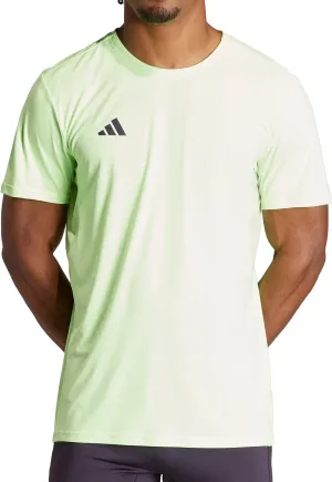Clothing Adidas  Men adidas Adizero Essentials Short Sleeve Mens Running Top - Green