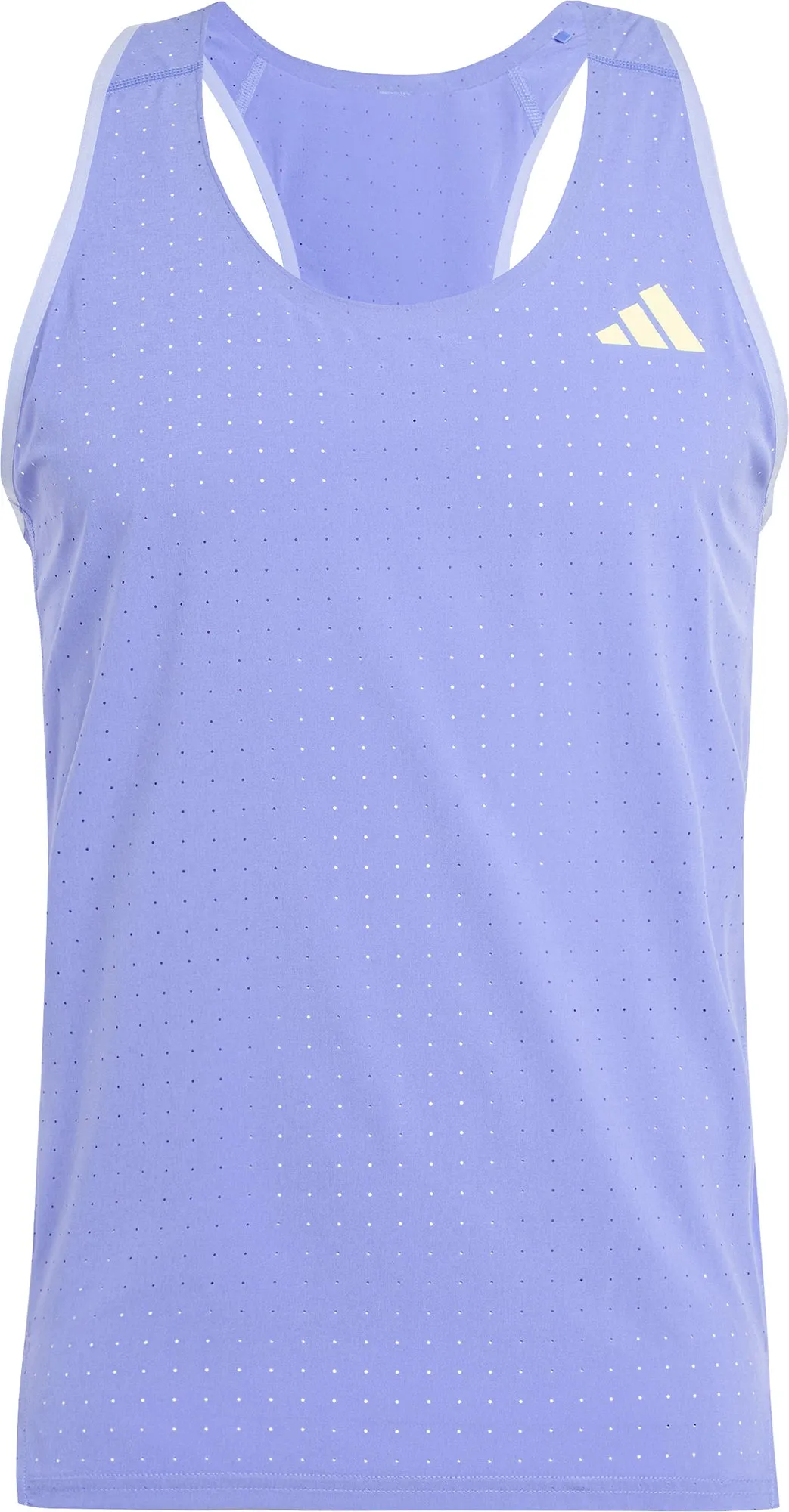 Clothing Adidas  Men adidas Adizero Mens Running Vest - Blue