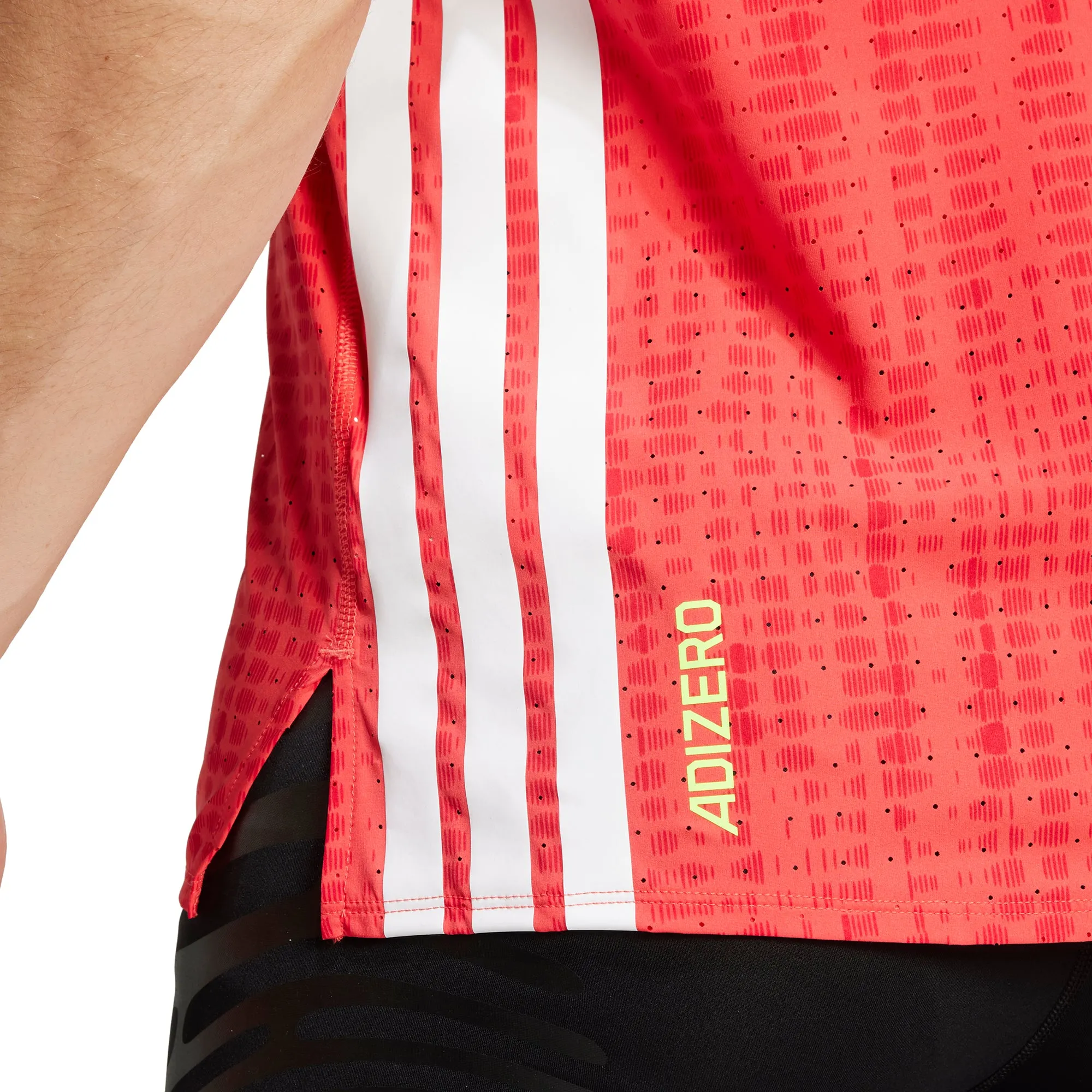 Clothing Adidas  Men adidas Adizero Mens Running Vest - Red