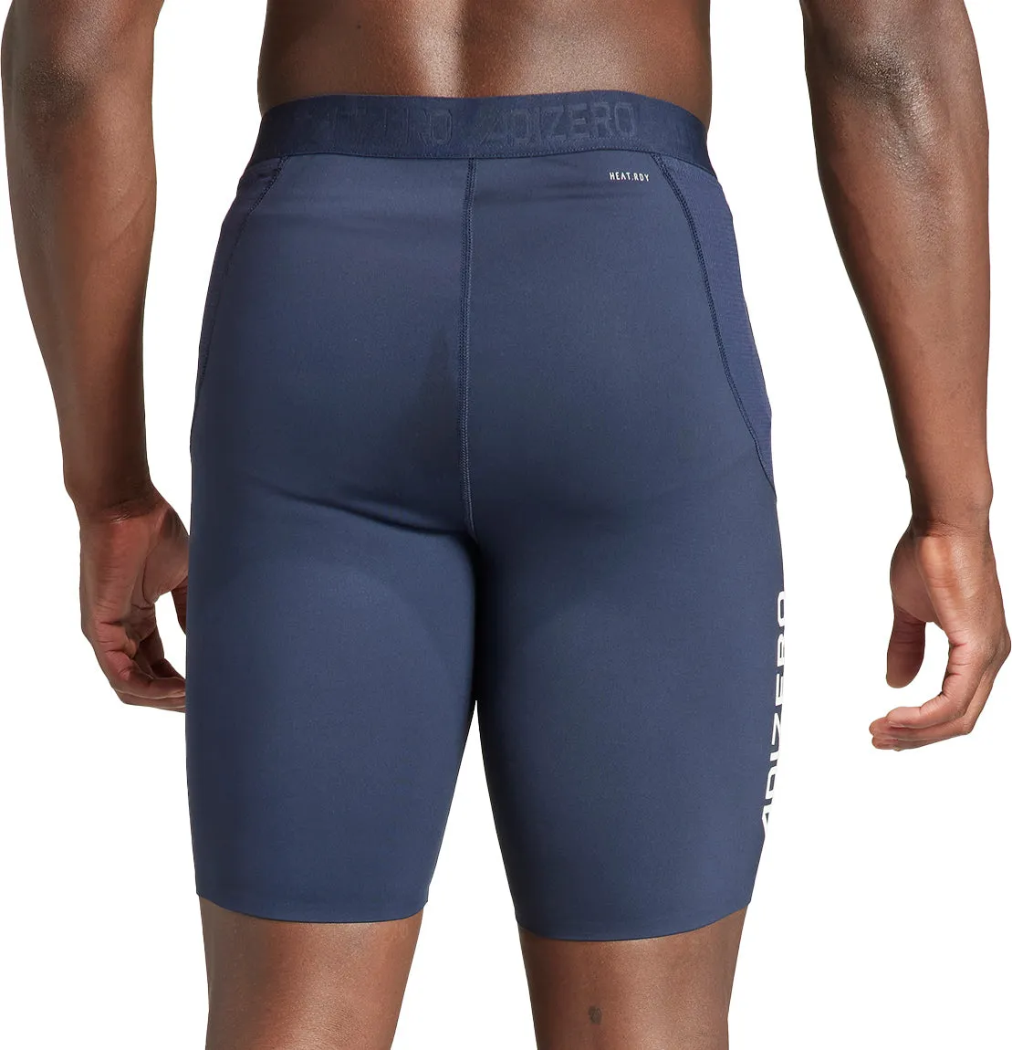 Clothing Adidas  Men adidas Adizero Mens Short Running Tights - Navy