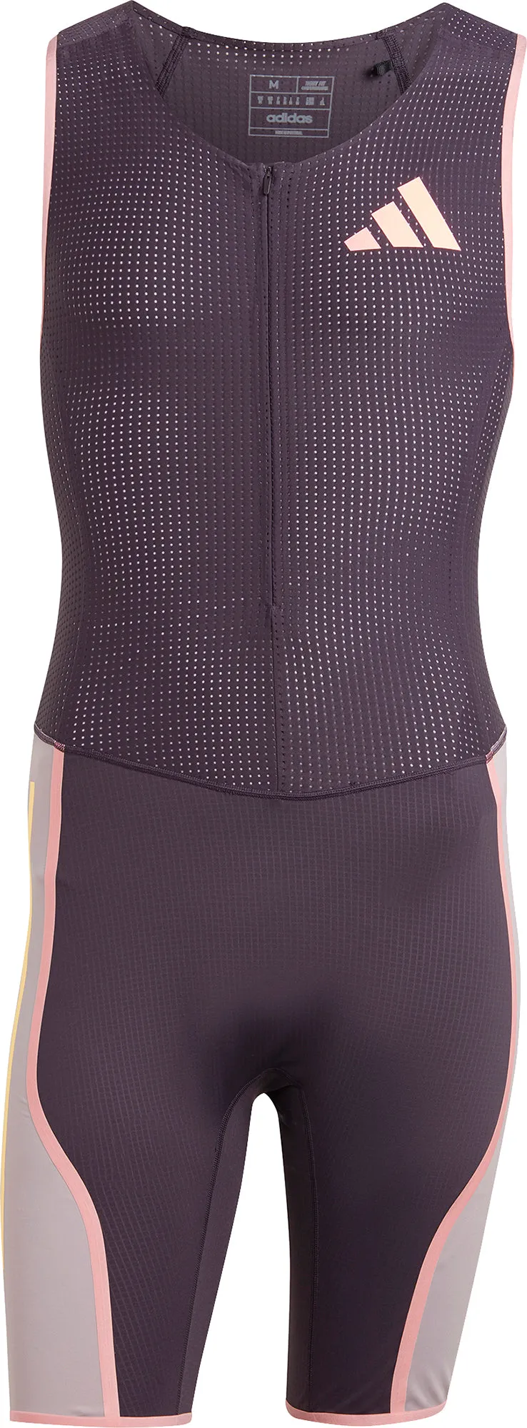 Clothing Adidas  Men adidas Adizero Promo Sleeveless Mens Running Suit - Purple