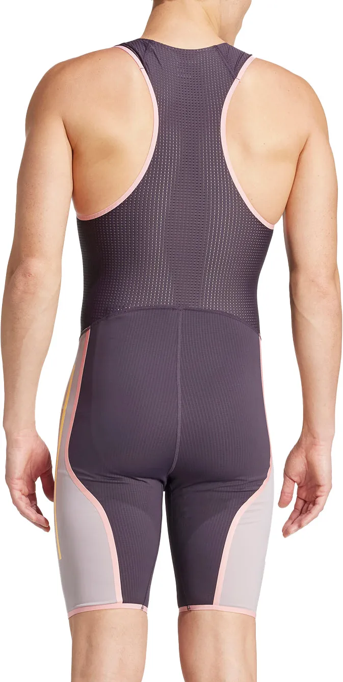 Clothing Adidas  Men adidas Adizero Promo Sleeveless Mens Running Suit - Purple