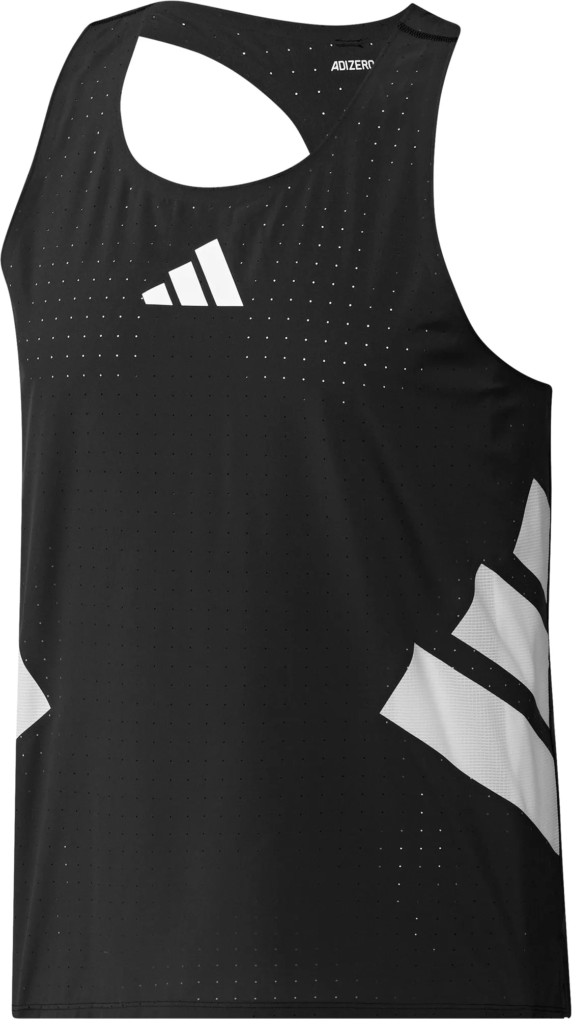 Clothing Adidas  Men adidas Adizero Road To Records Mens Running Vest - Black