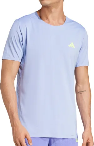 Clothing Adidas  Men adidas Adizero Short Sleeve Mens Running Top - Blue