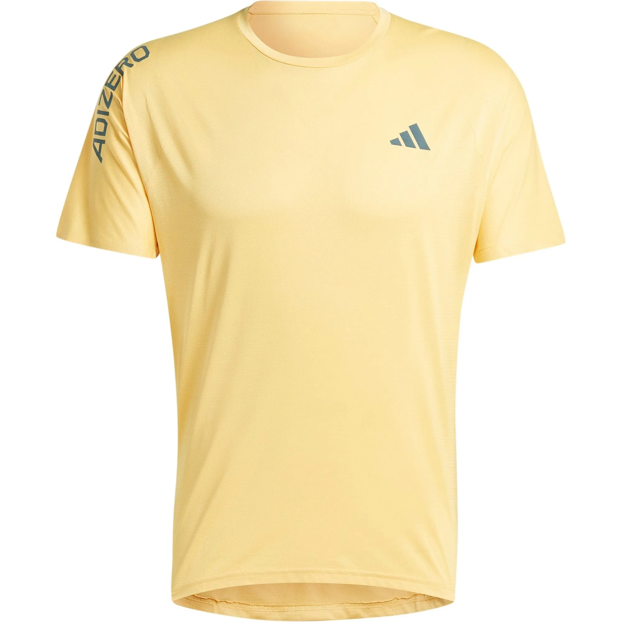Clothing Adidas  Men adidas Adizero Short Sleeve Mens Running Top - Yellow