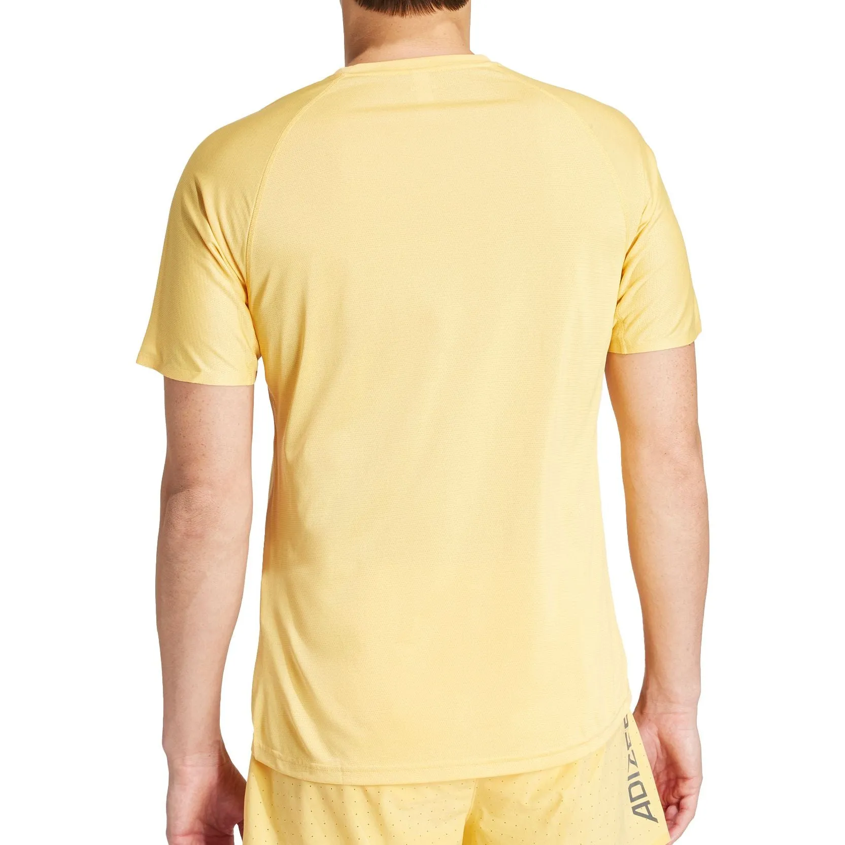 Clothing Adidas  Men adidas Adizero Short Sleeve Mens Running Top - Yellow