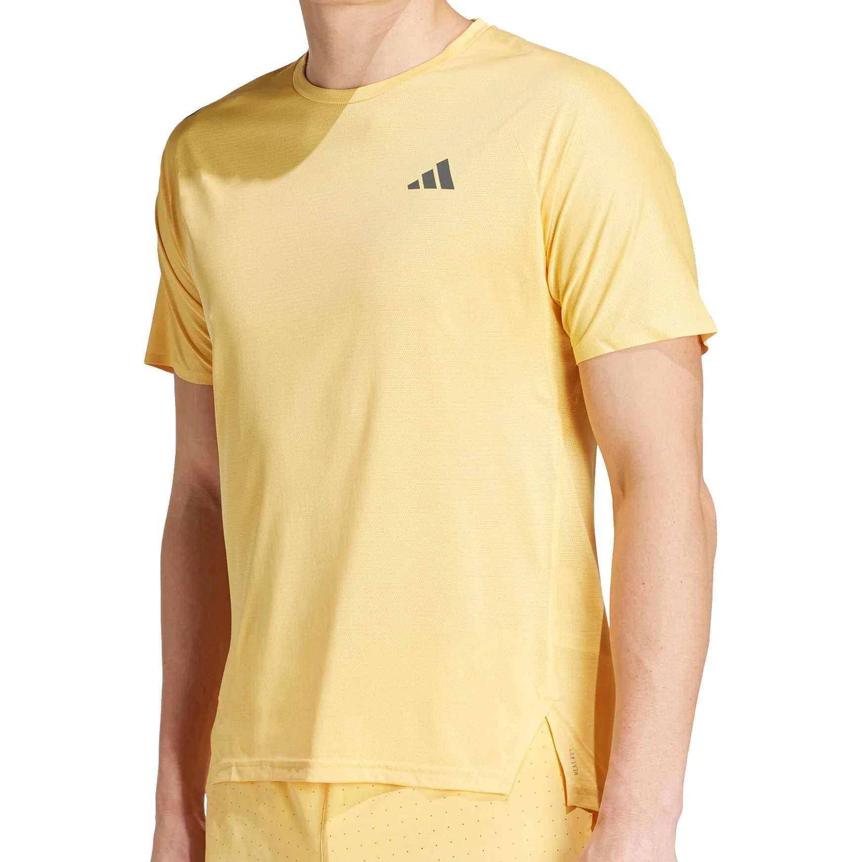 Clothing Adidas  Men adidas Adizero Short Sleeve Mens Running Top - Yellow