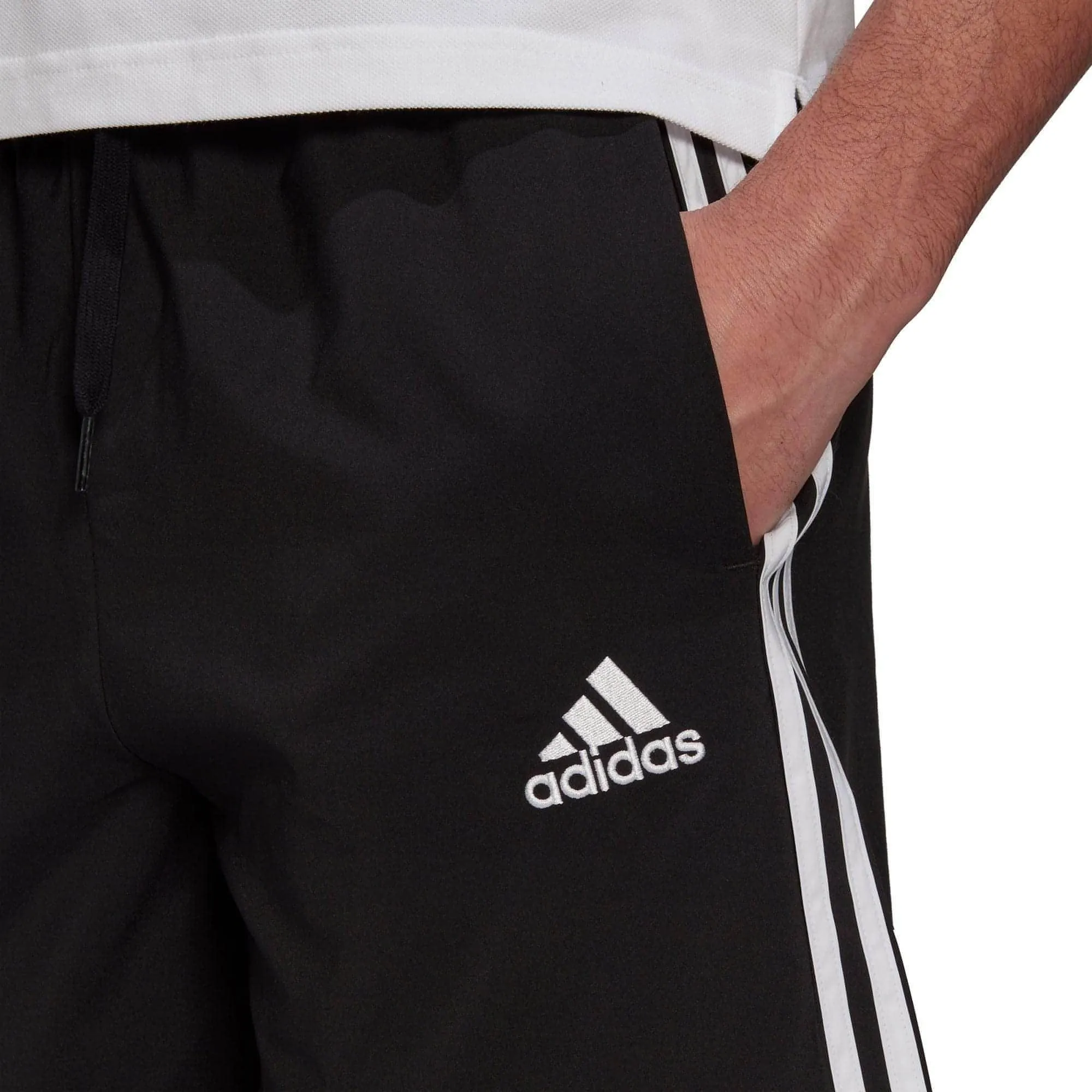 Clothing Adidas  Men adidas AeroReady Essentials Chelsea 3 Stripes Mens Training Shorts - Black