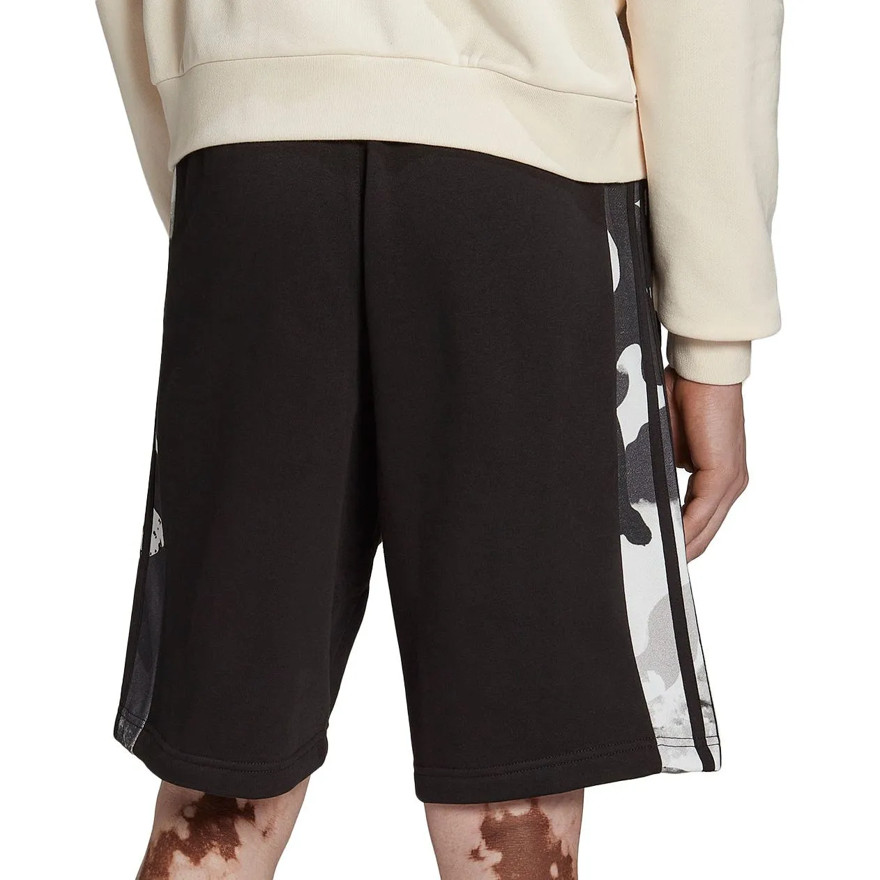 Clothing Adidas  Men adidas Camo 3 Stripes Mens Training Shorts - Black