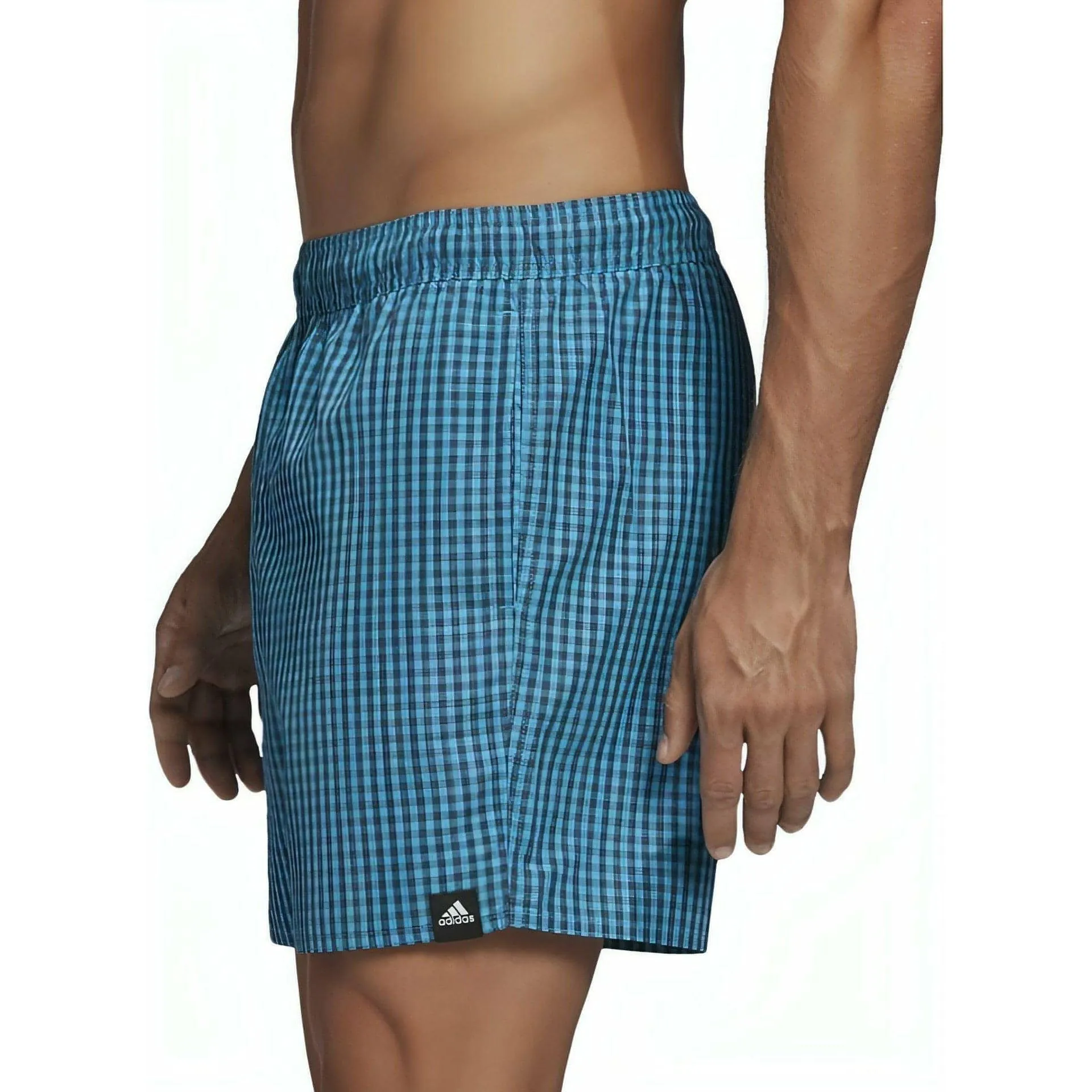 Clothing Adidas  Men adidas Check CLX Mens Swim Shorts - Blue
