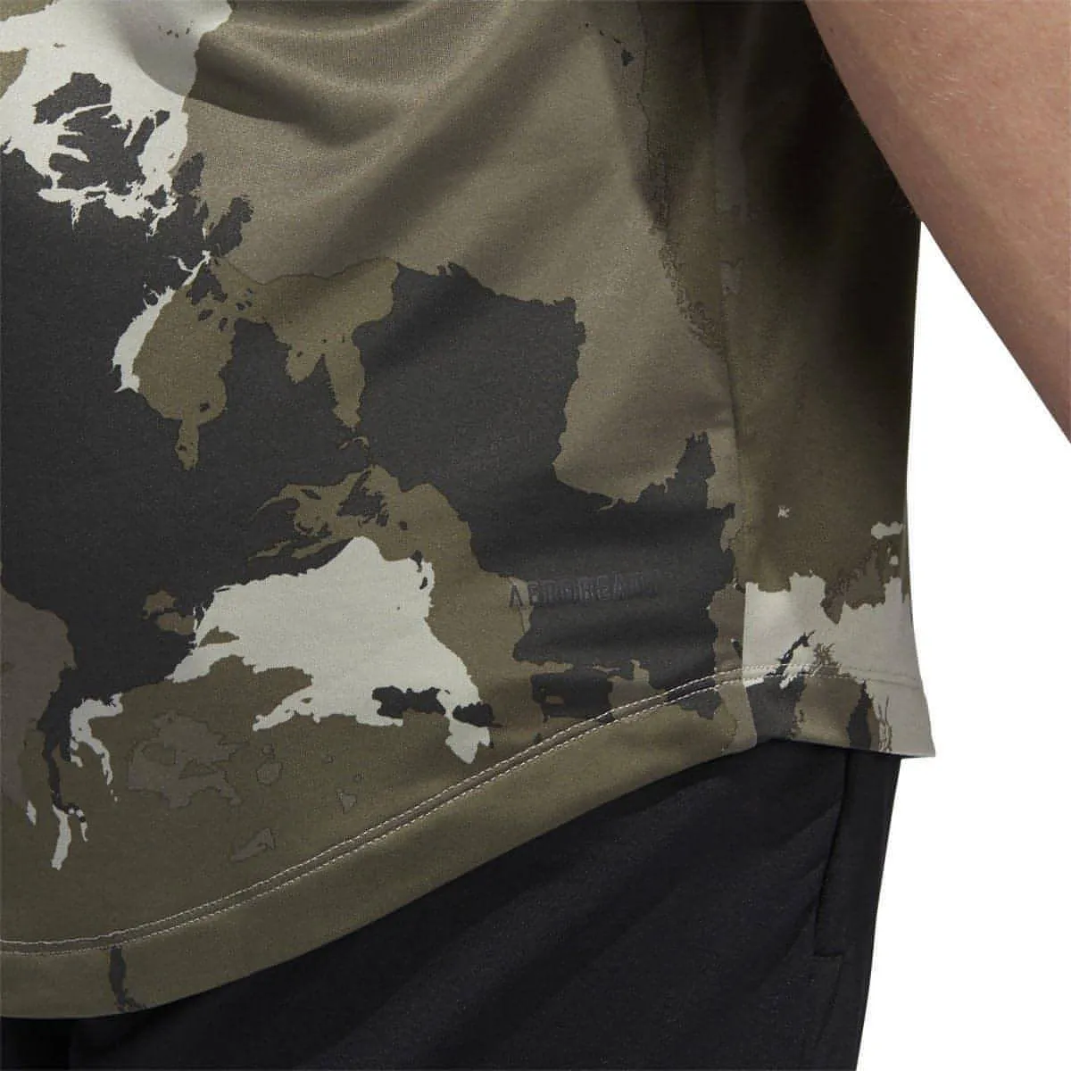 Clothing Adidas  Men adidas Continent Camo City Short Sleeve Mens Training Top - Green