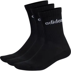 Clothing Adidas  Men adidas Cushioned Linear (3 Pack) Crew Training Socks - Black