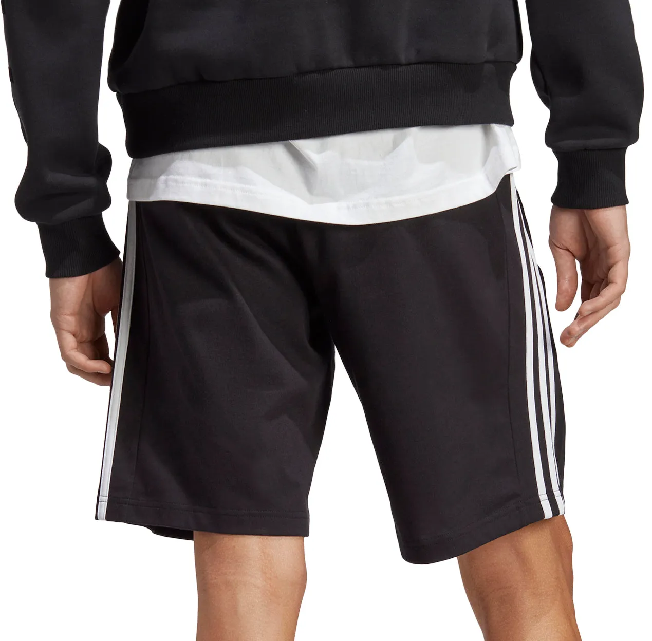 Clothing Adidas  Men adidas Essentials 3 Stripes 10 Inch Mens Shorts - Black