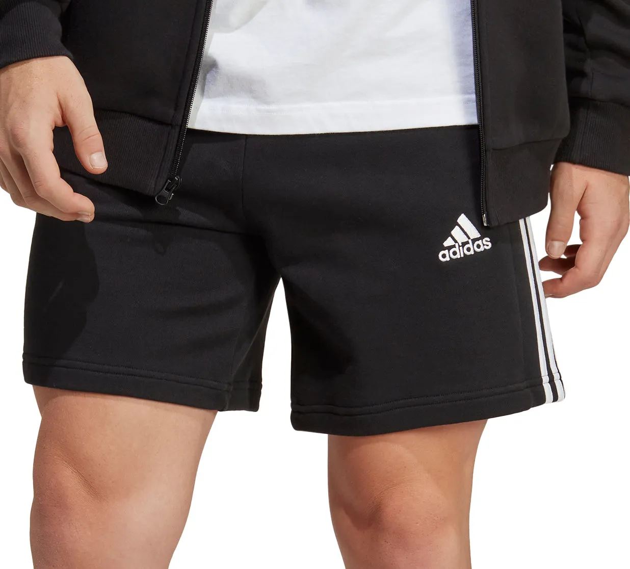 Clothing Adidas  Men adidas Essentials 3 Stripes Mens Shorts - Black