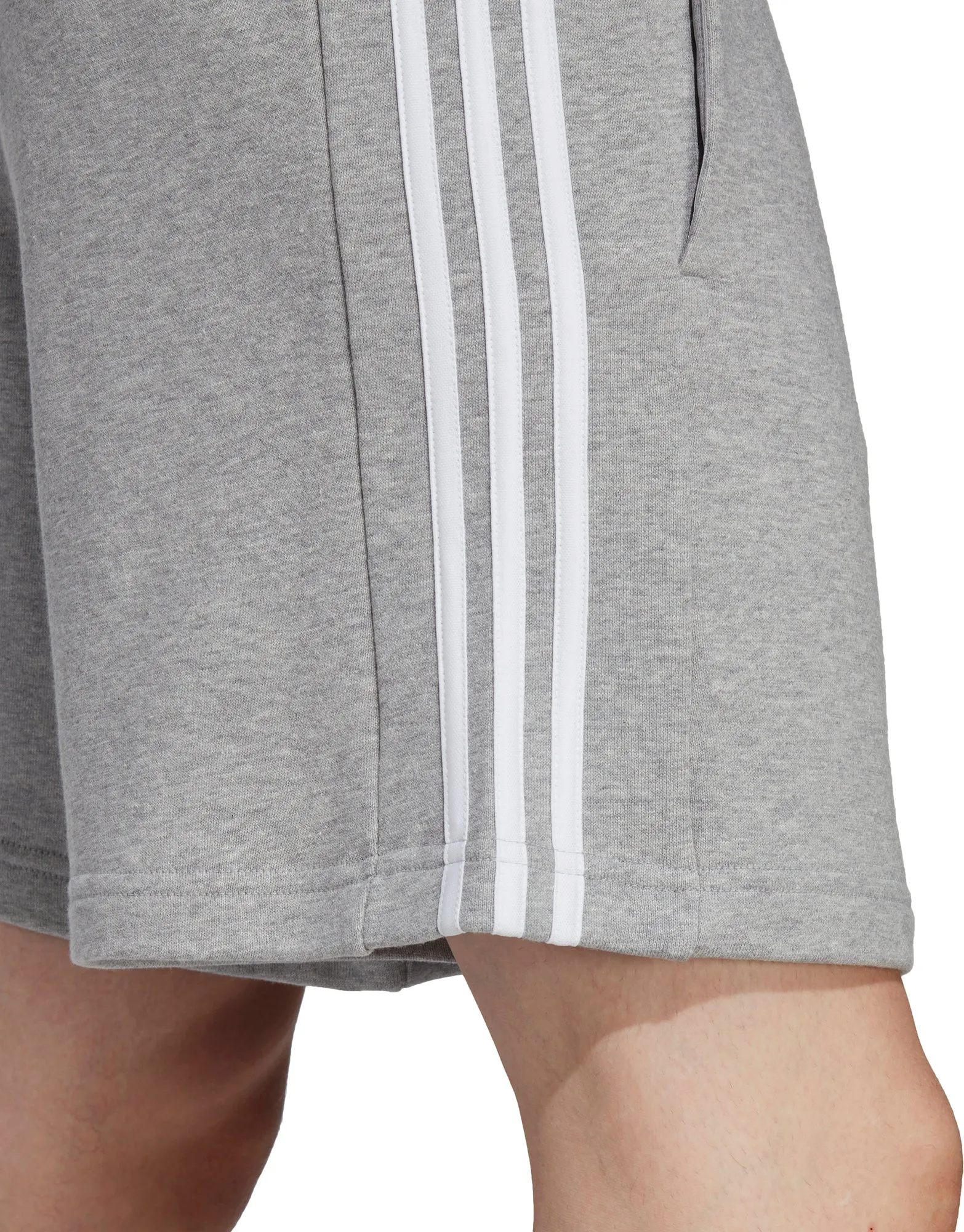 Clothing Adidas  Men adidas Essentials 3 Stripes Mens Shorts - Grey