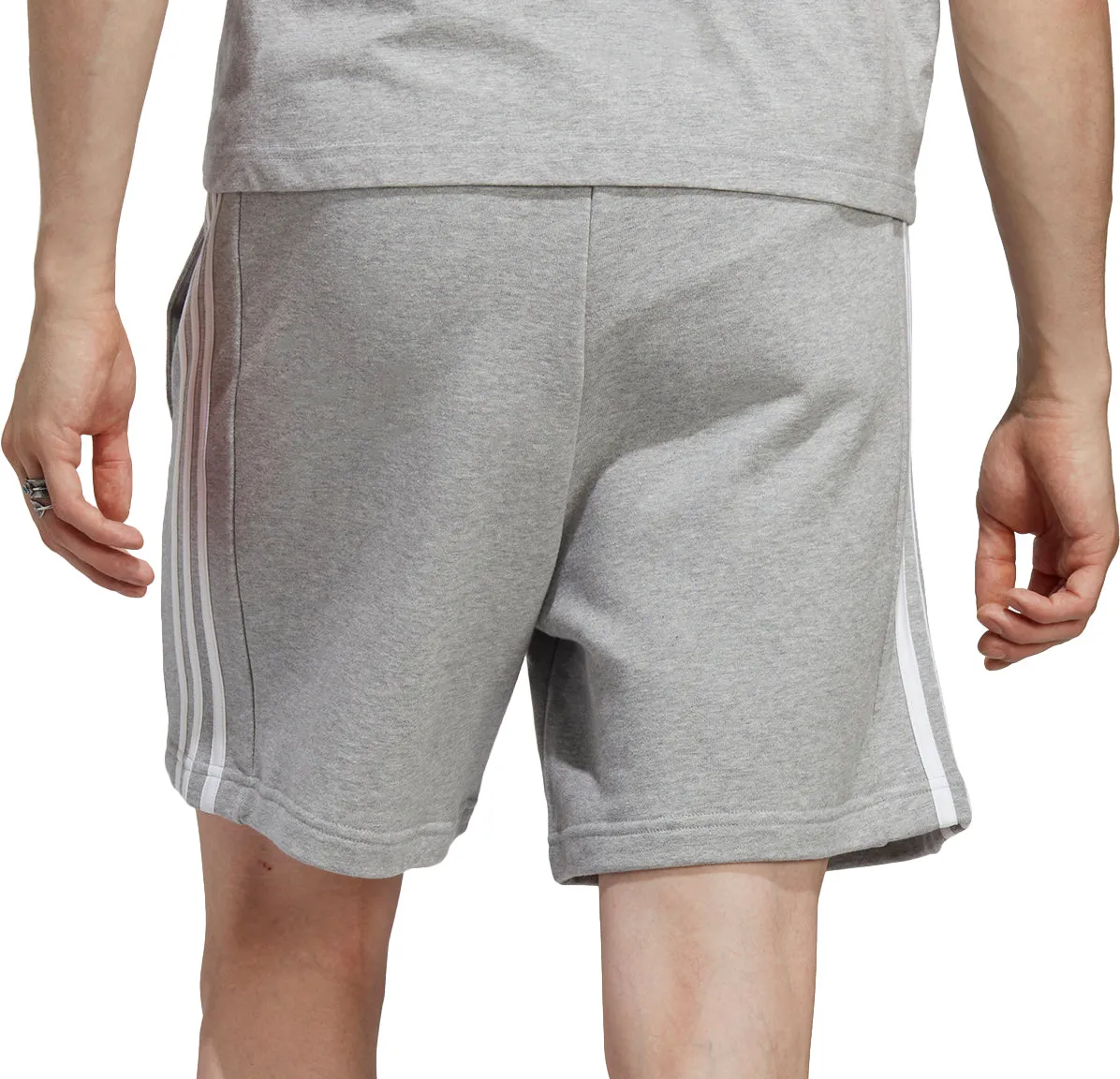 Clothing Adidas  Men adidas Essentials 3 Stripes Mens Shorts - Grey