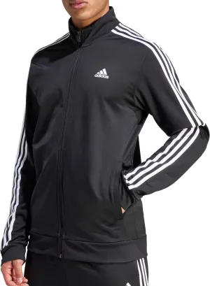 Clothing Adidas  Men adidas Essentials Warm Up 3 Stripes Mens Track Jacket - Black