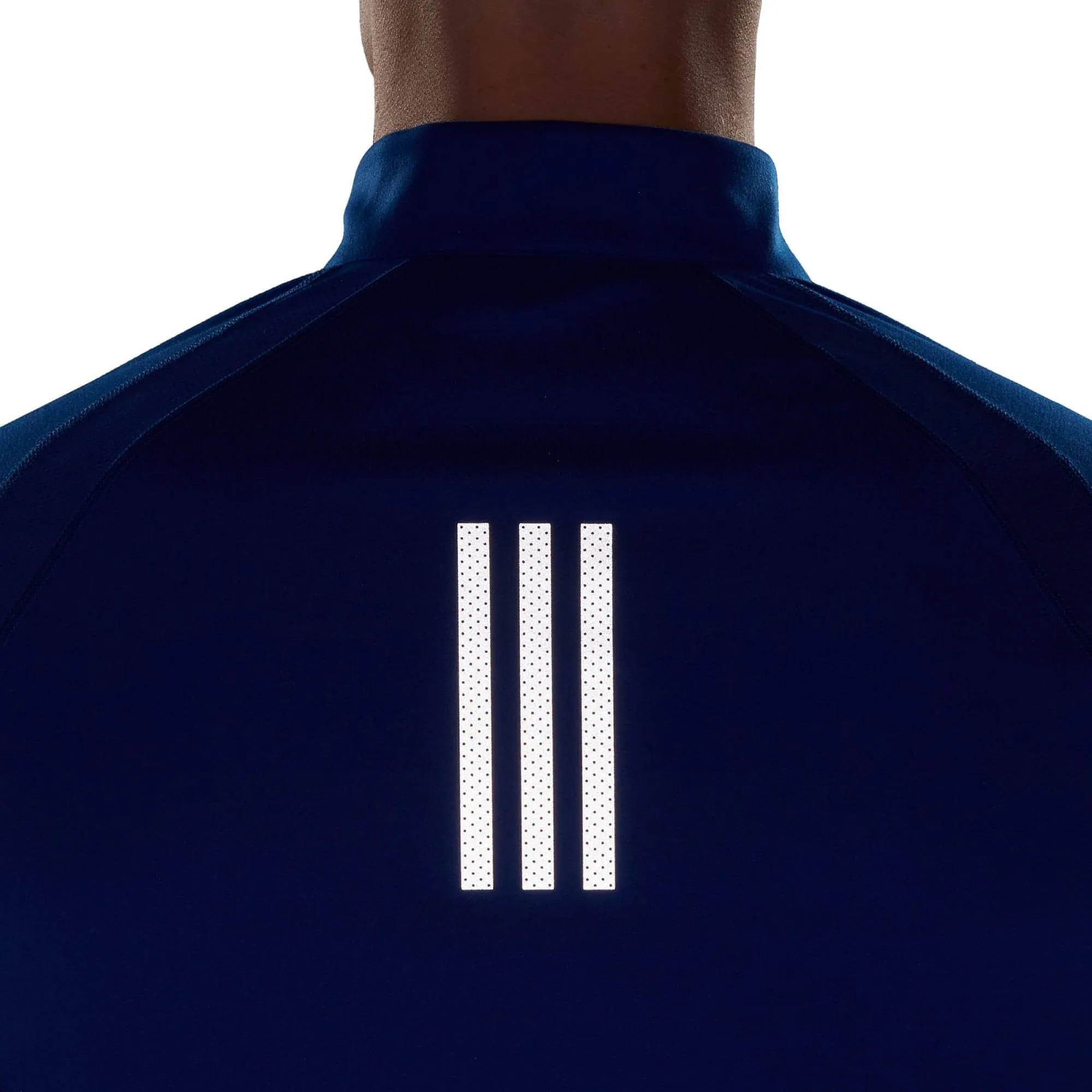 Clothing Adidas  Men adidas Fast Half Zip Long Sleeve Mens Running Top - Blue