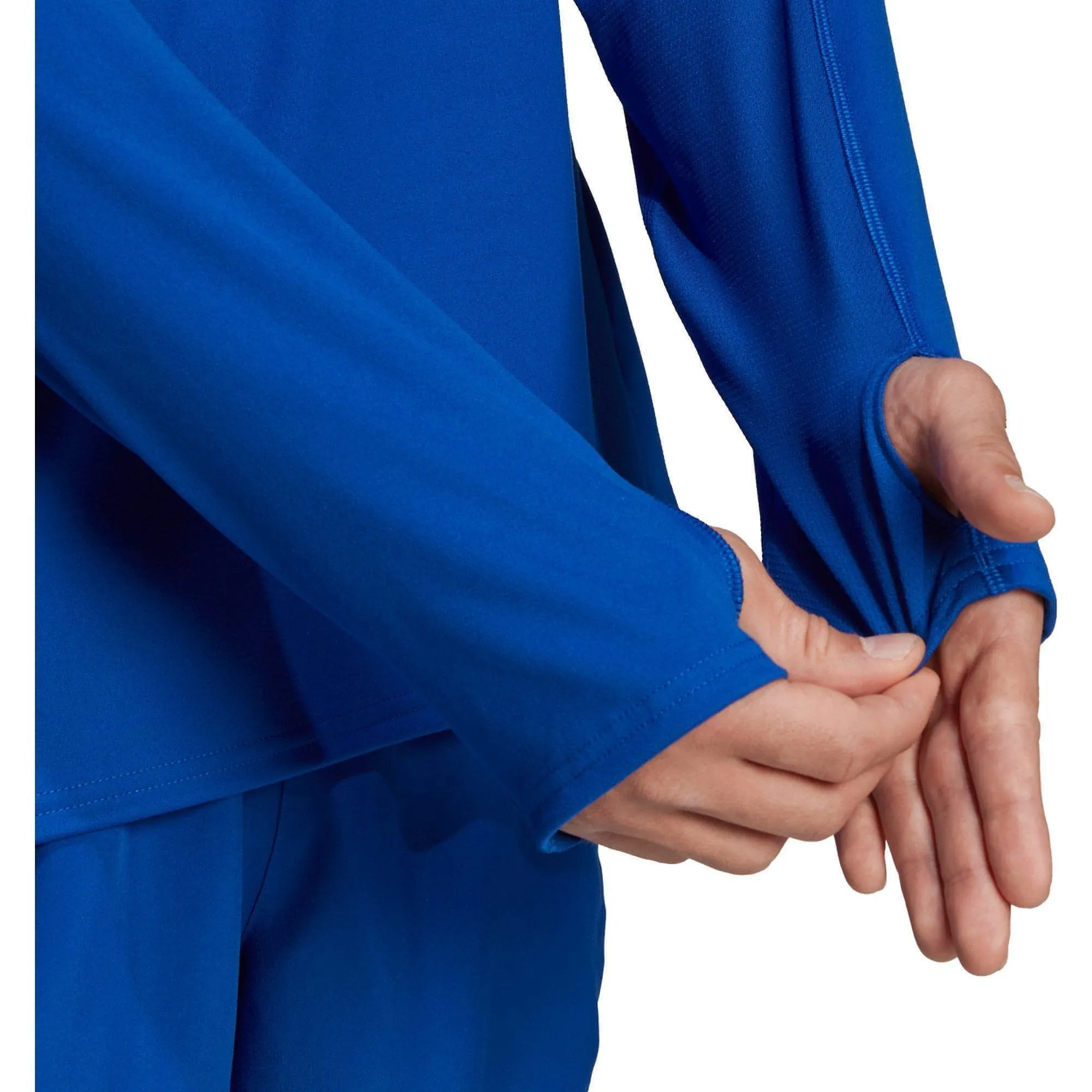 Clothing Adidas  Men adidas Fast Half Zip Long Sleeve Mens Running Top - Blue