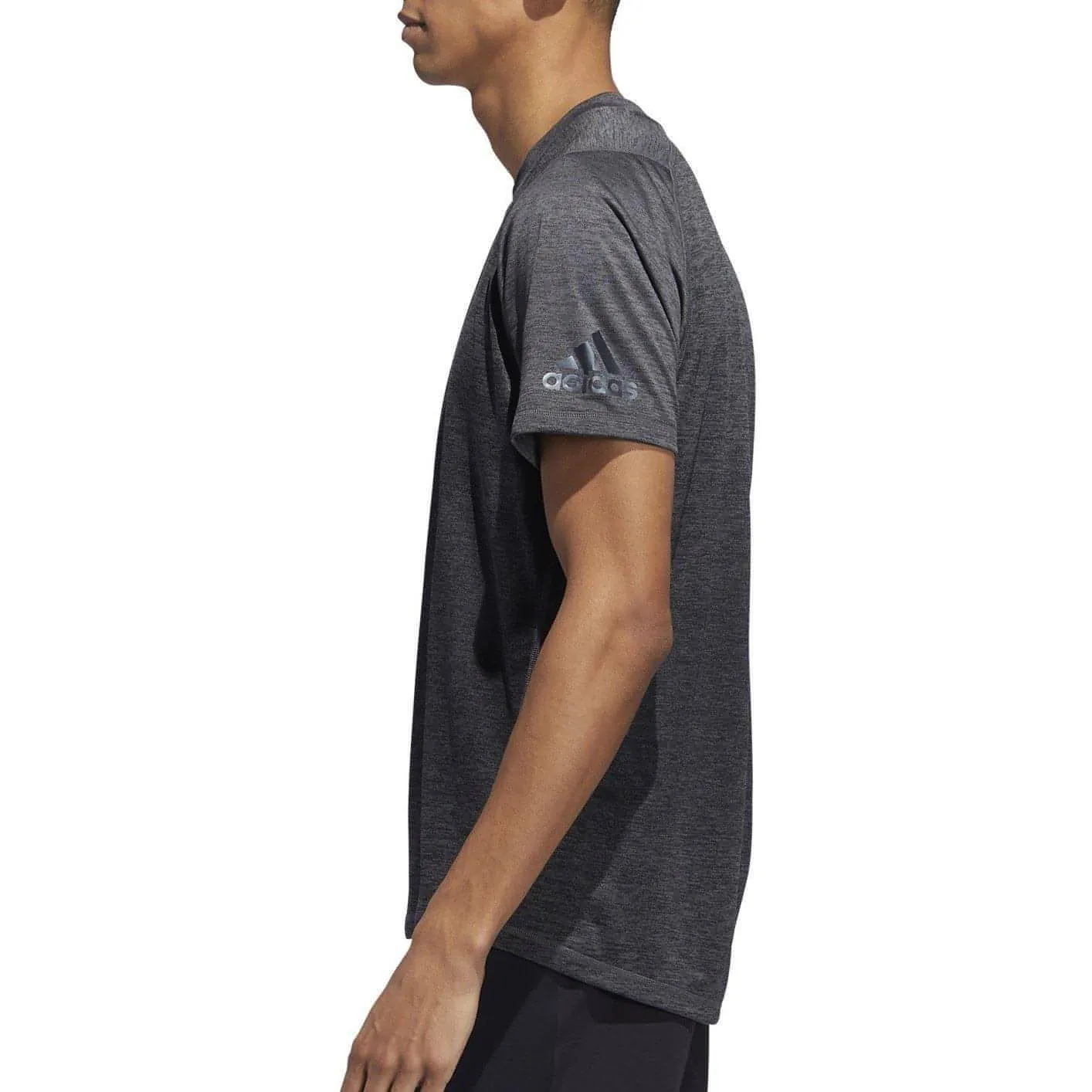 Clothing Adidas  Men adidas Freelift 360 Gradient Graphic Short Sleeve Mens Training Top - Grey