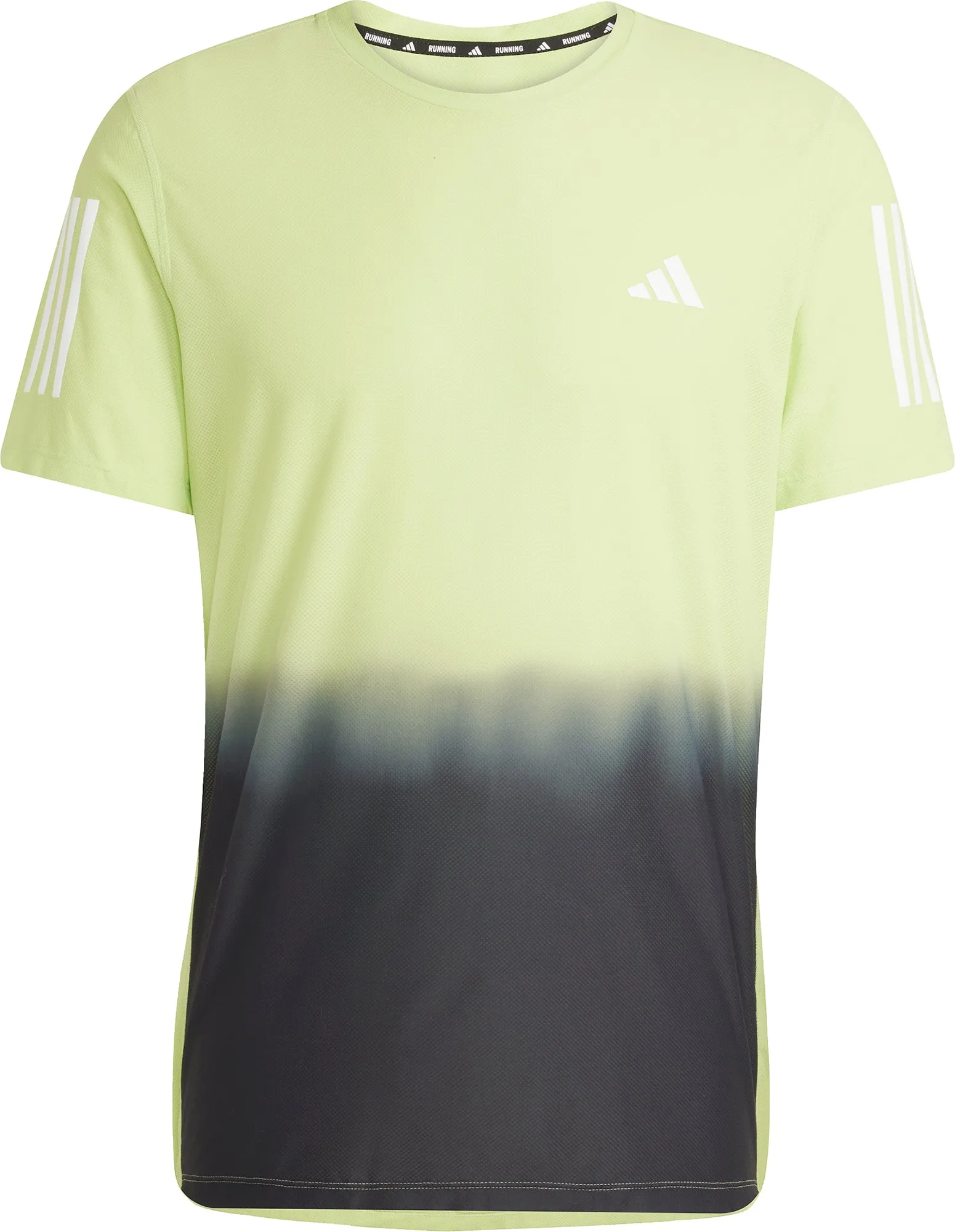 Clothing Adidas  Men adidas Own The Run ClimaCool Short Sleeve Mens Running Top - Green