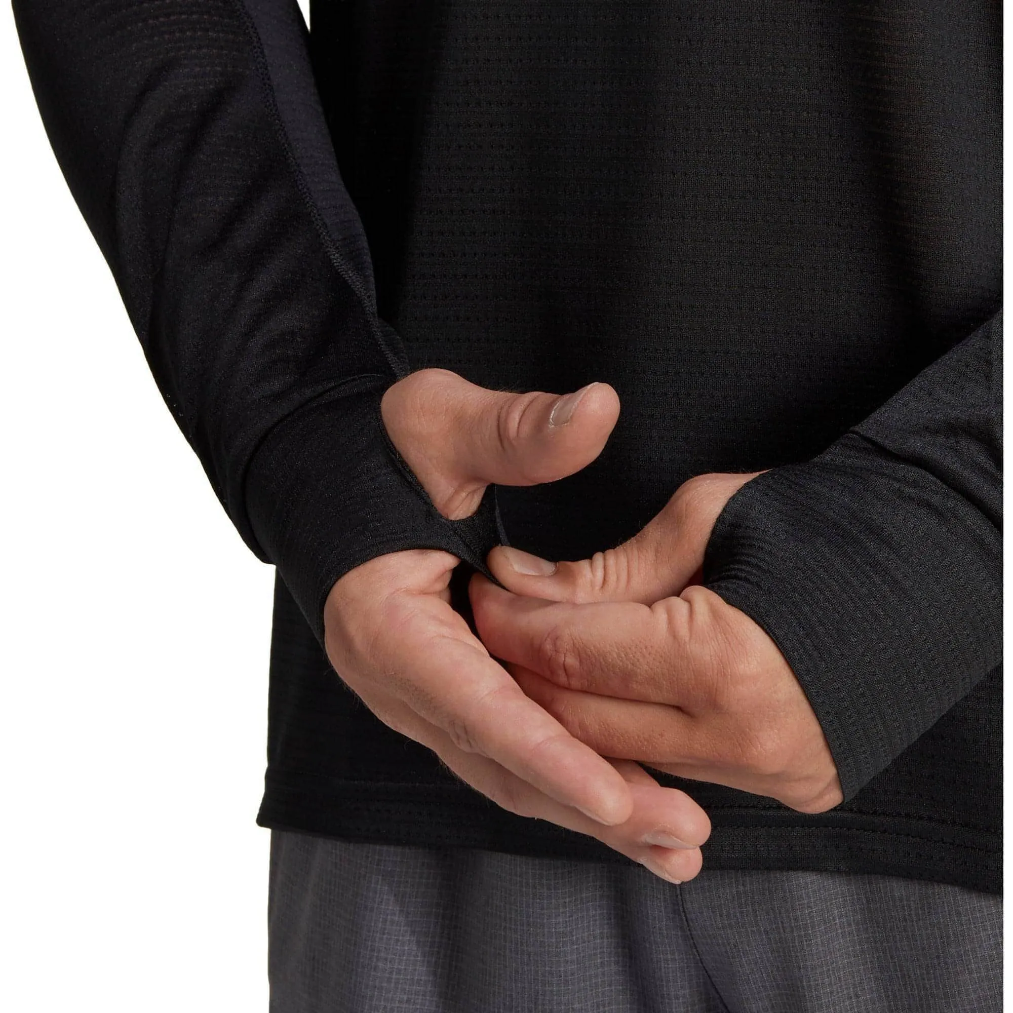 Clothing Adidas  Men adidas Own The Run Long Sleeve Mens Running Top - Black