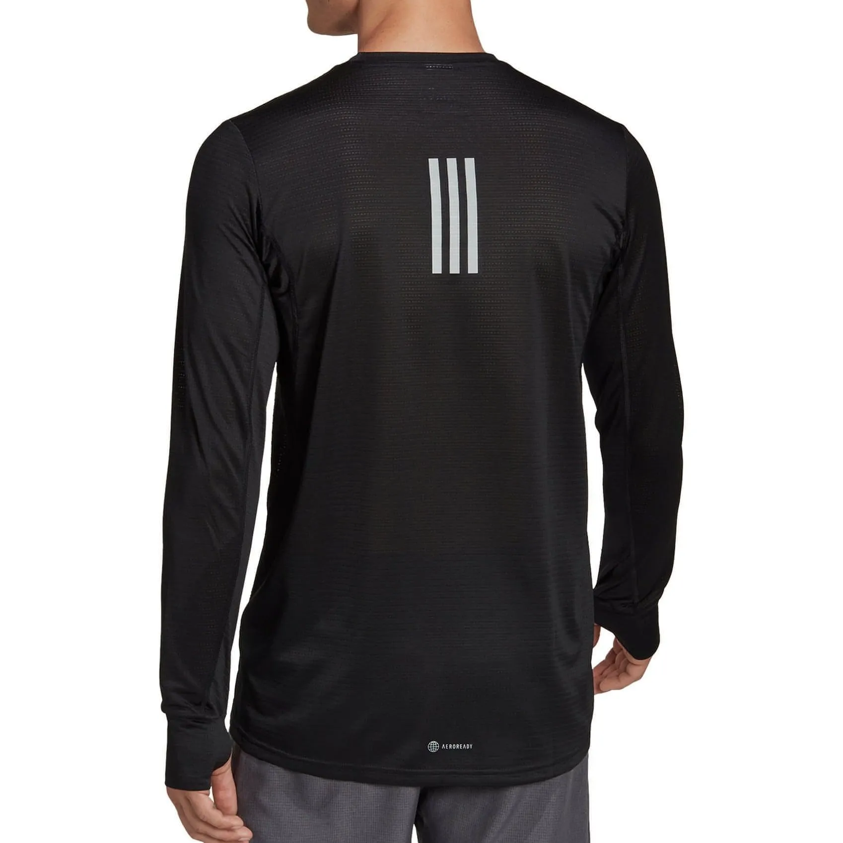 Clothing Adidas  Men adidas Own The Run Long Sleeve Mens Running Top - Black