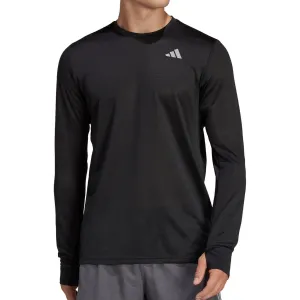 Clothing Adidas  Men adidas Own The Run Long Sleeve Mens Running Top - Black